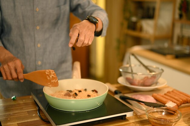 Detail varenia v kuchyni